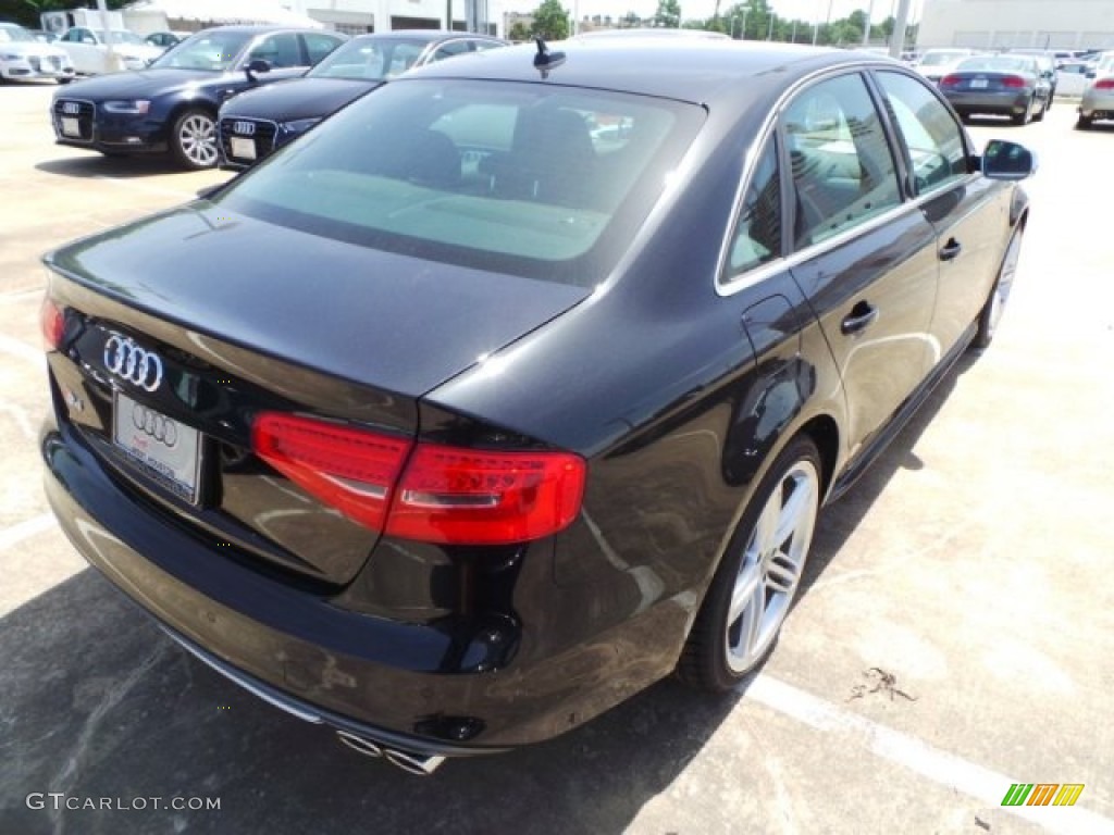 2014 S4 Premium plus 3.0 TFSI quattro - Phantom Black Pearl / Black/Magma Red photo #7