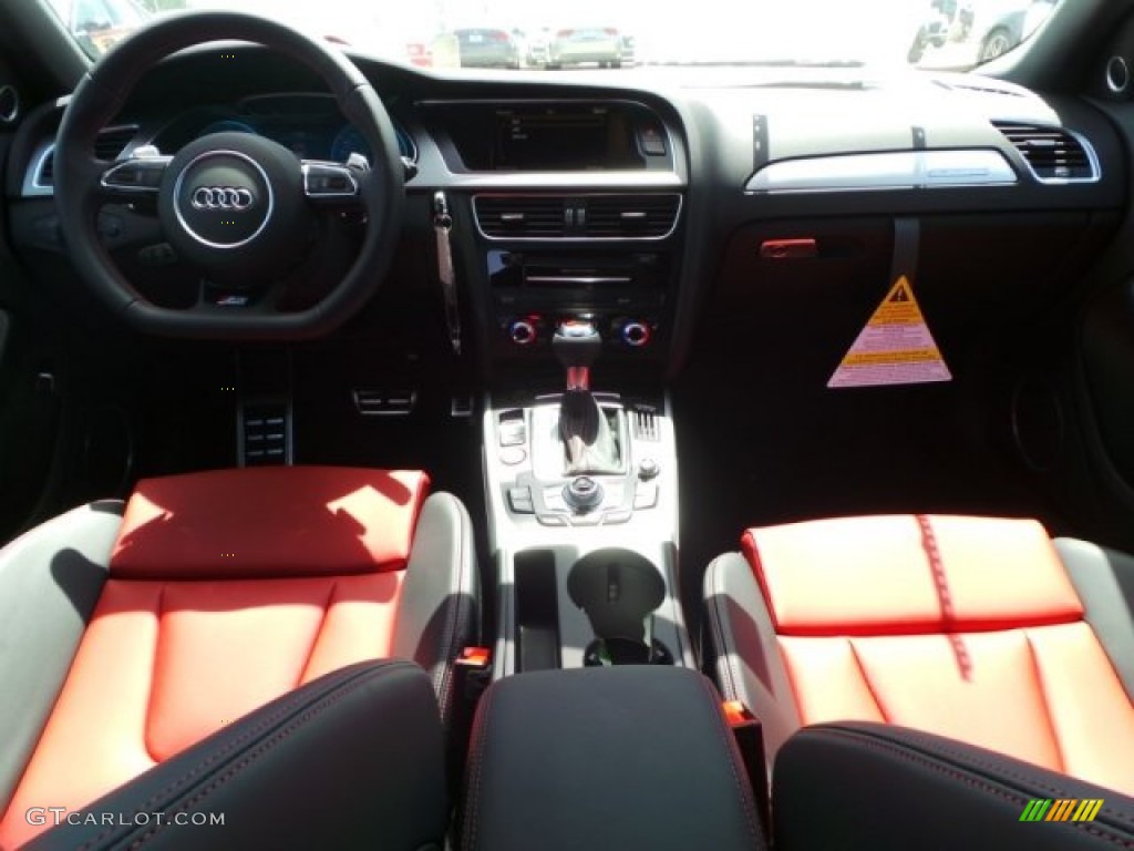 2014 S4 Premium plus 3.0 TFSI quattro - Phantom Black Pearl / Black/Magma Red photo #31