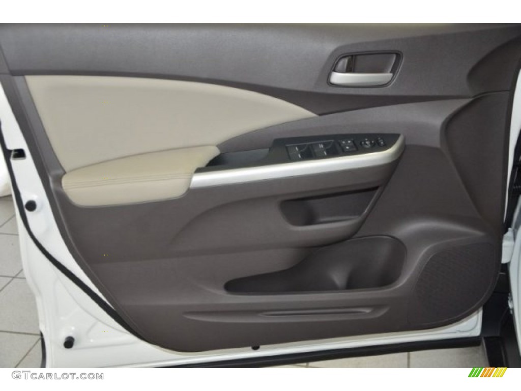 2014 CR-V EX-L AWD - White Diamond Pearl / Beige photo #5