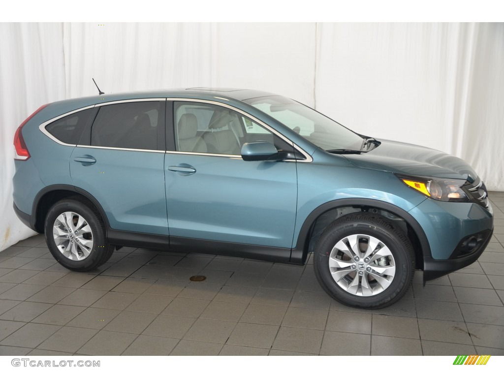 2014 CR-V EX - Mountain Air Metallic / Beige photo #5