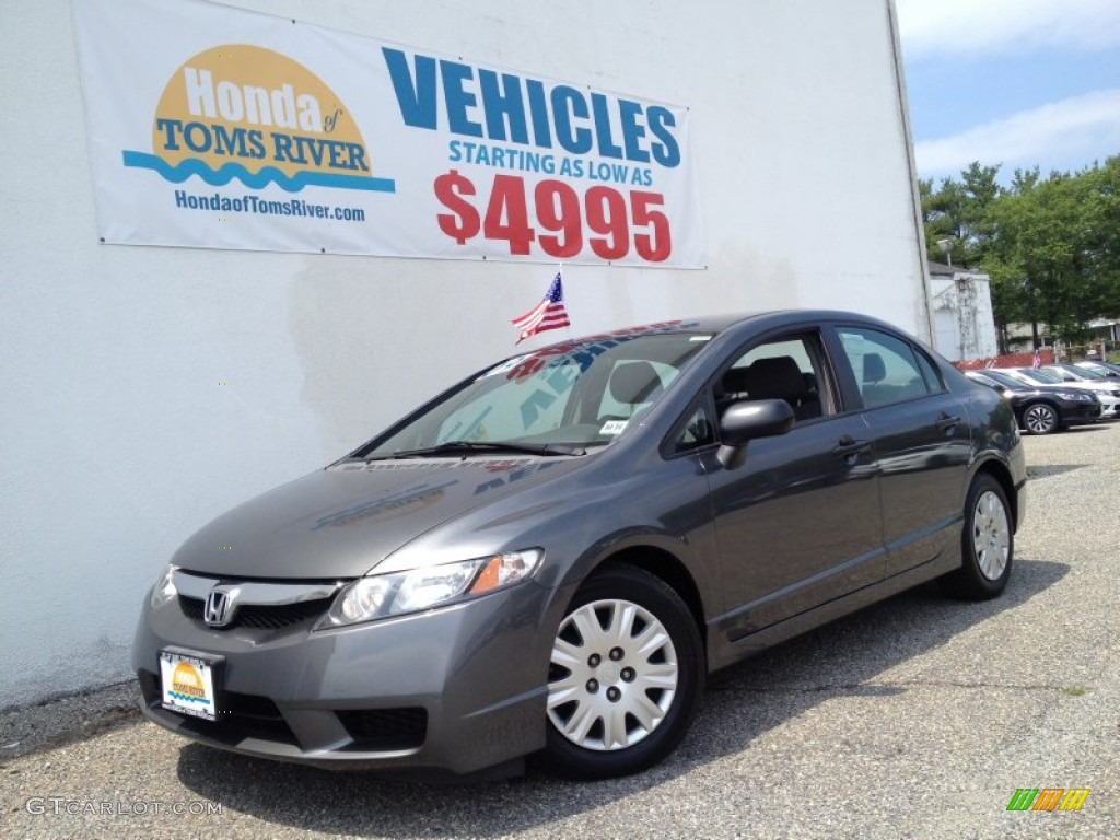 2009 Civic DX-VP Sedan - Polished Metal Metallic / Gray photo #1