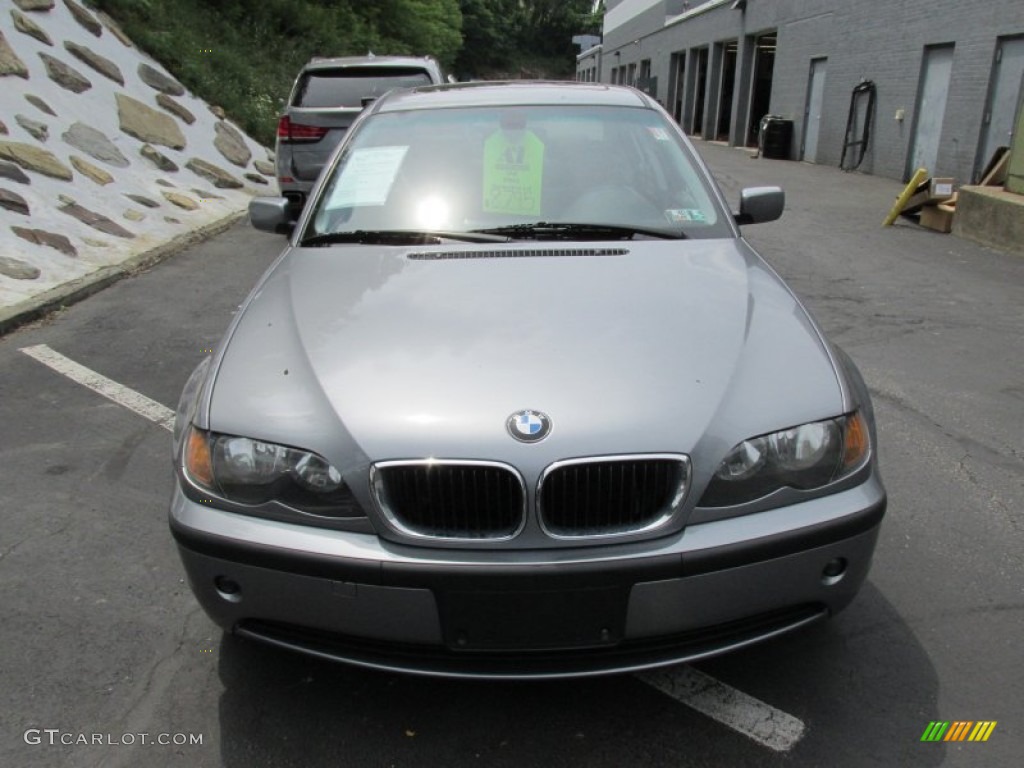 2004 3 Series 325xi Sedan - Silver Grey Metallic / Black photo #8