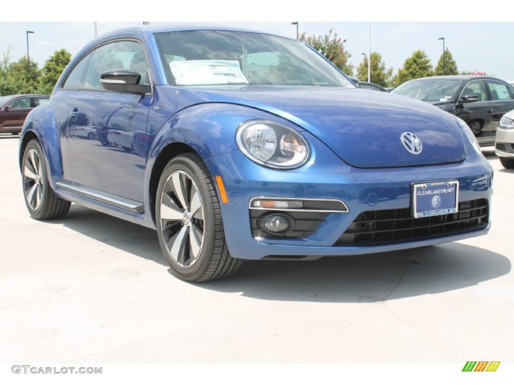 2014 Beetle R-Line - Reef Blue Metallic / Titan Black photo #1