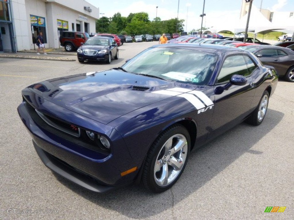 2014 Challenger R/T - Jazz Blue Pearl Coat / Dark Slate Gray photo #2