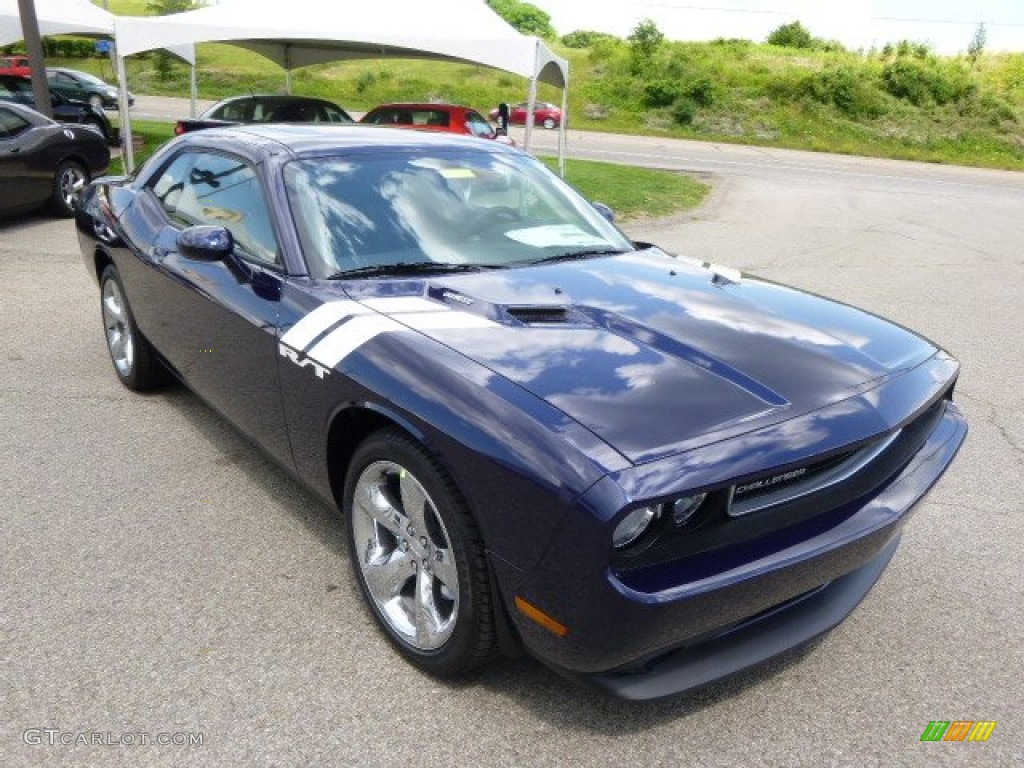 2014 Challenger R/T - Jazz Blue Pearl Coat / Dark Slate Gray photo #4