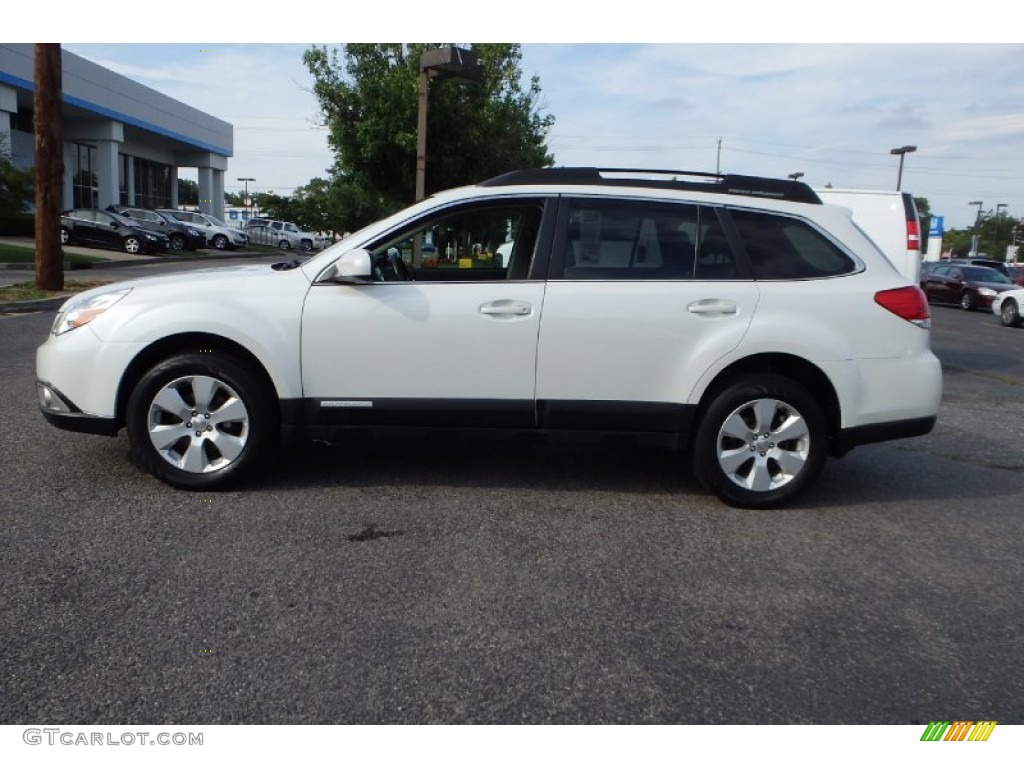 Satin White Pearl 2010 Subaru Outback 2.5i Premium Wagon Exterior Photo #95256423