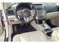 Warm Ivory 2010 Subaru Outback 2.5i Premium Wagon Interior Color