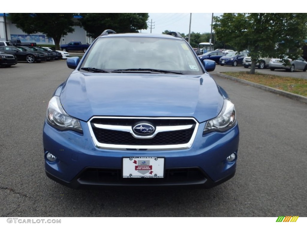 2014 XV Crosstrek 2.0i Premium - Quartz Blue Pearl / Ivory photo #2