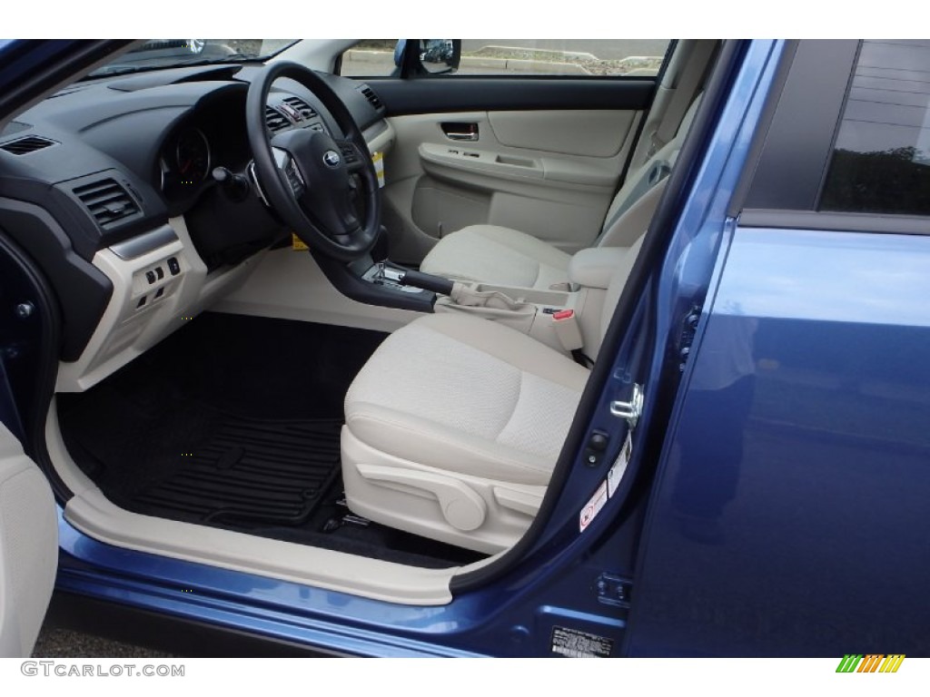 2014 XV Crosstrek 2.0i Premium - Quartz Blue Pearl / Ivory photo #10