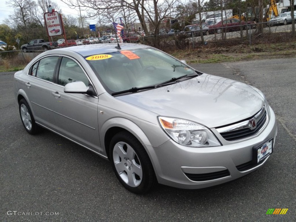 2008 Aura XE - Silver Pearl / Gray photo #5