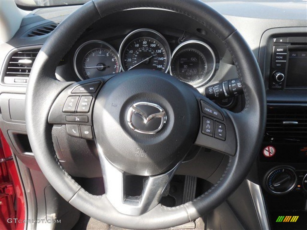 2015 CX-5 Touring AWD - Soul Red Metallic / Black photo #21