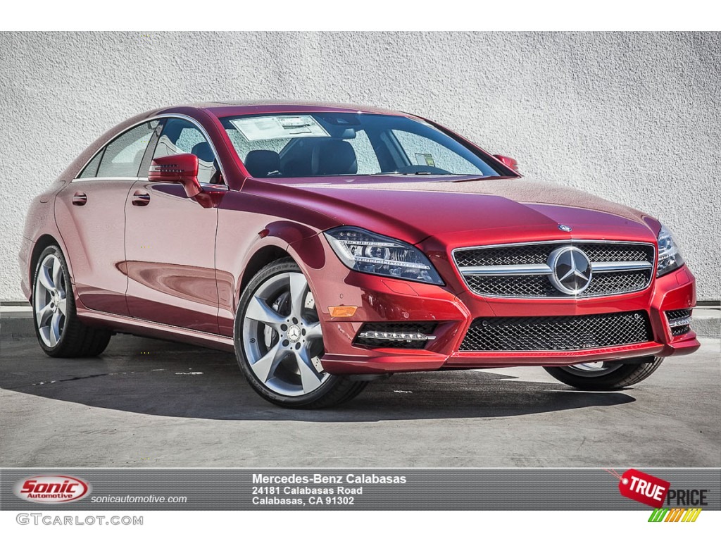 2014 CLS 550 Coupe - Hyacinth Red Metallic / Black photo #1