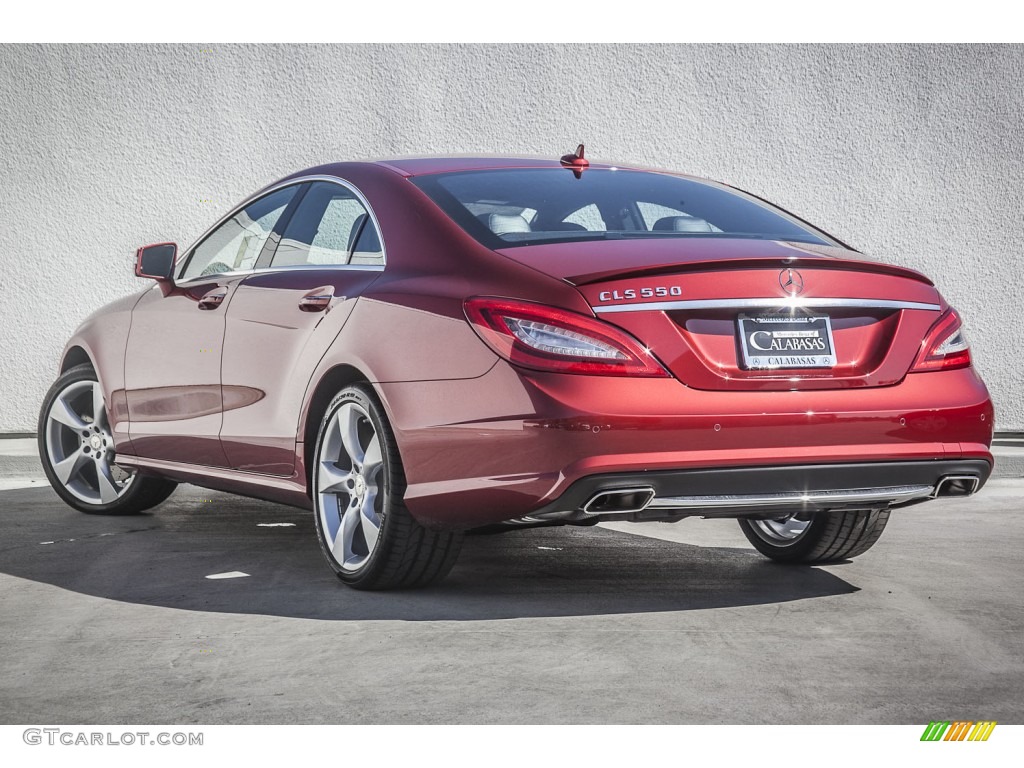 2014 CLS 550 Coupe - Hyacinth Red Metallic / Black photo #2
