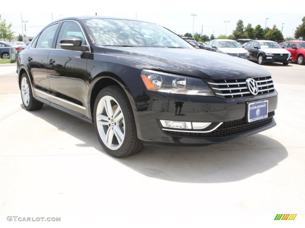 2014 Passat 1.8T SEL Premium - Black / Titan Black photo #1