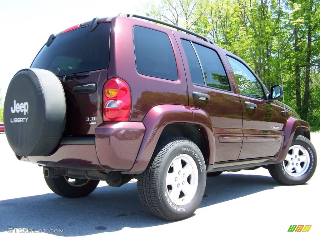 2004 Liberty Limited 4x4 - Deep Molten Red Pearl / Taupe photo #7