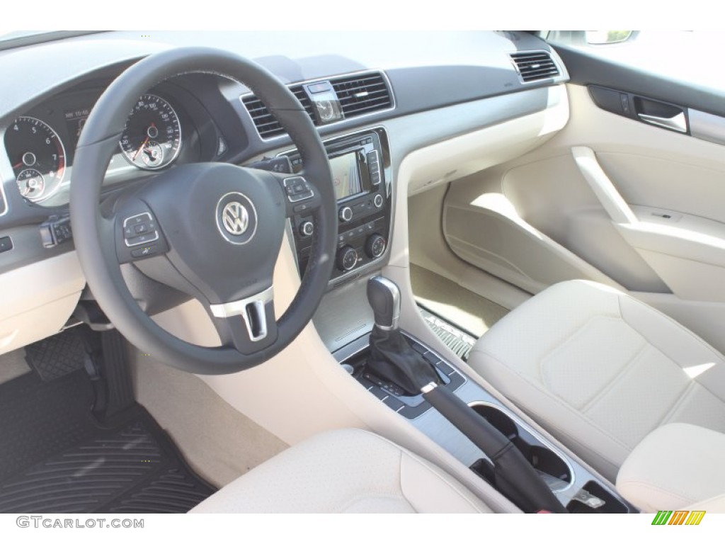 2014 Passat 1.8T SE - Candy White / Cornsilk Beige photo #15