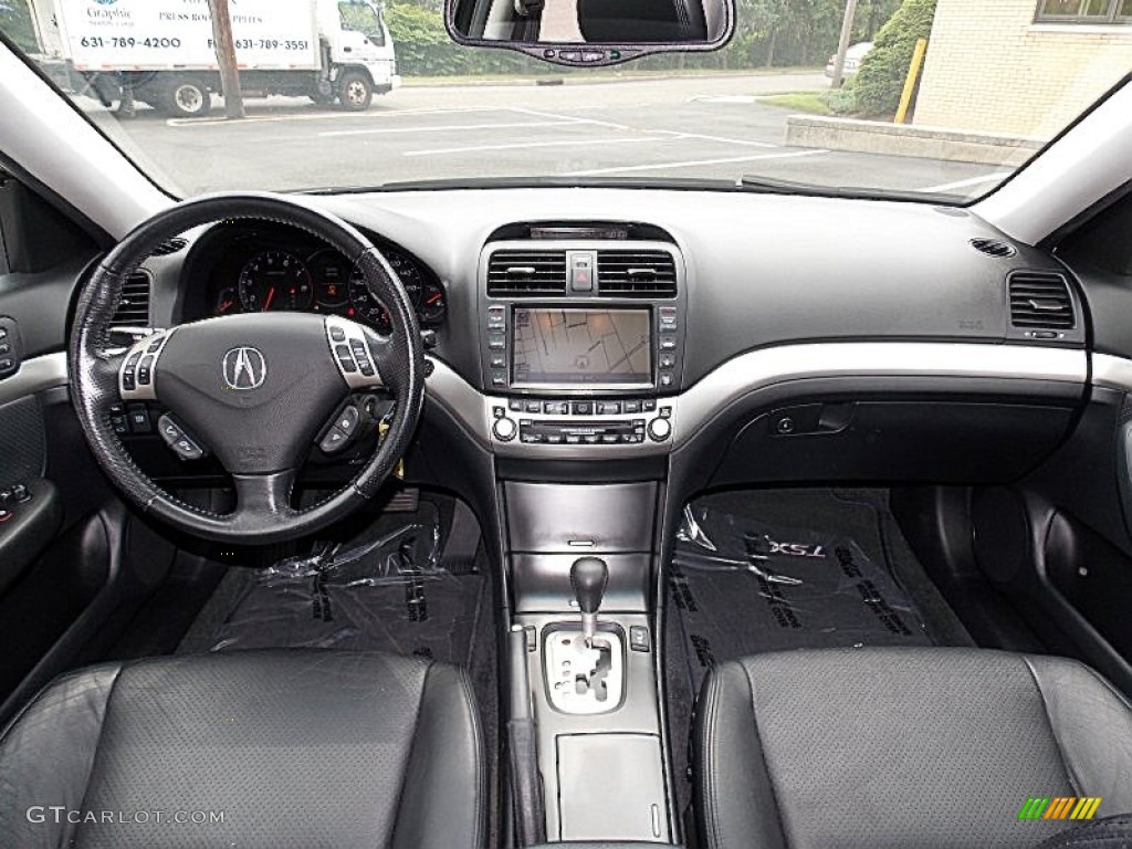 2006 Acura TSX Sedan Ebony Black Dashboard Photo #95268237