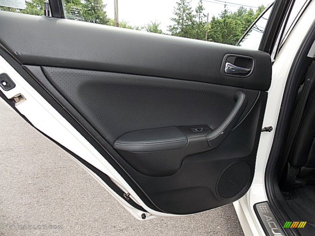 2006 Acura TSX Sedan Ebony Black Door Panel Photo #95268309