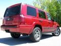 2006 Inferno Red Pearl Jeep Commander 4x4  photo #7