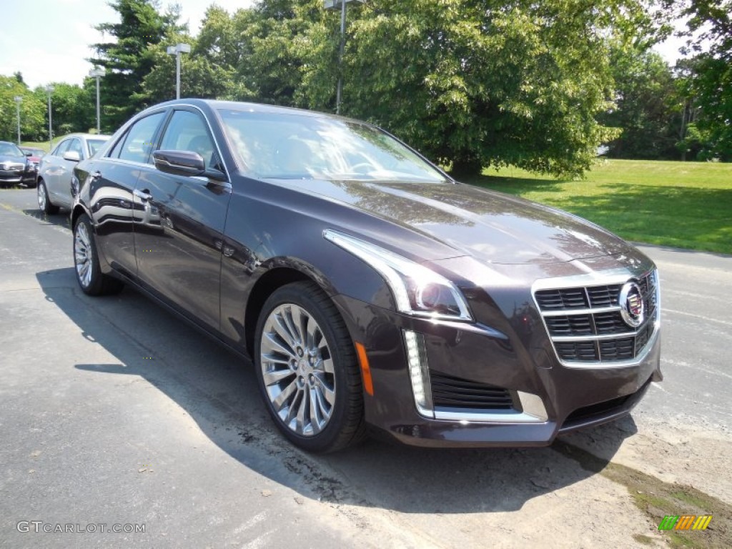 Majestic Plum Metallic 2014 Cadillac CTS Luxury Sedan AWD Exterior Photo #95270937