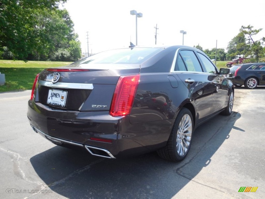 2014 CTS Luxury Sedan AWD - Majestic Plum Metallic / Light Cashmere/Medium Cashmere photo #5