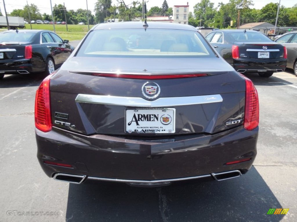 2014 CTS Luxury Sedan AWD - Majestic Plum Metallic / Light Cashmere/Medium Cashmere photo #6