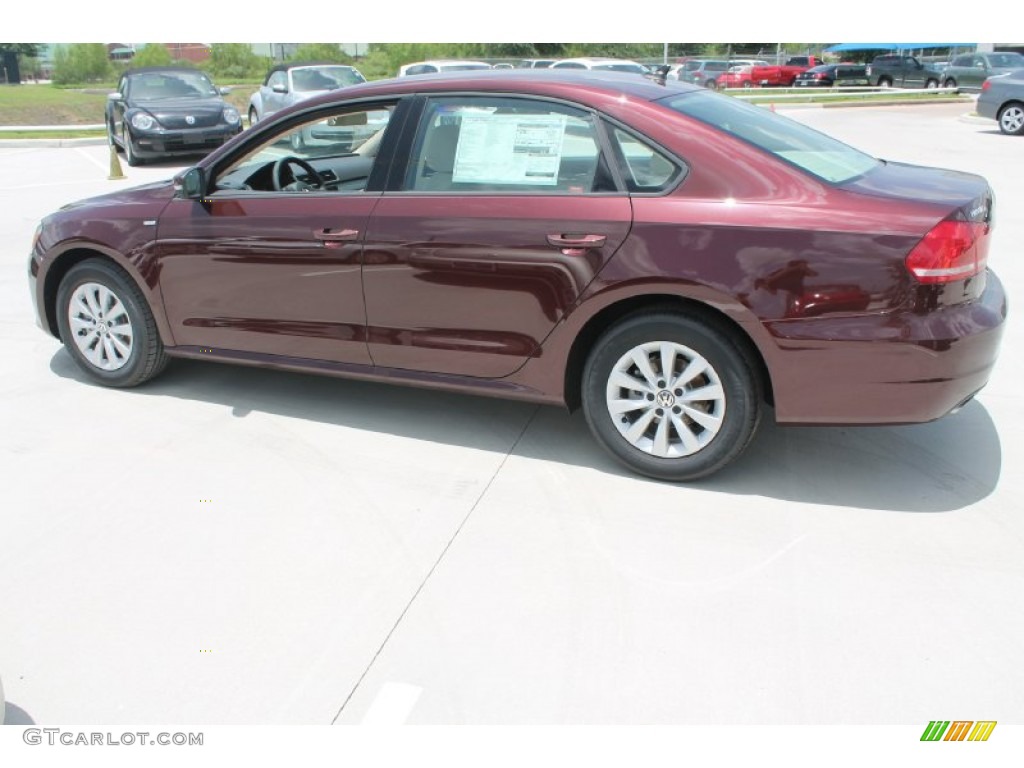 2014 Passat 1.8T Wolfsburg Edition - Opera Red Metallic / Cornsilk Beige photo #5