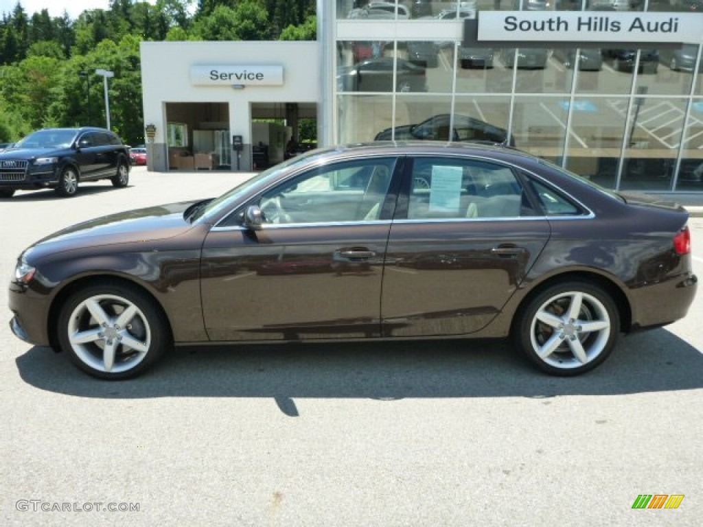 2011 A4 2.0T quattro Sedan - Teak Brown Metallic / Cardamom Beige photo #2