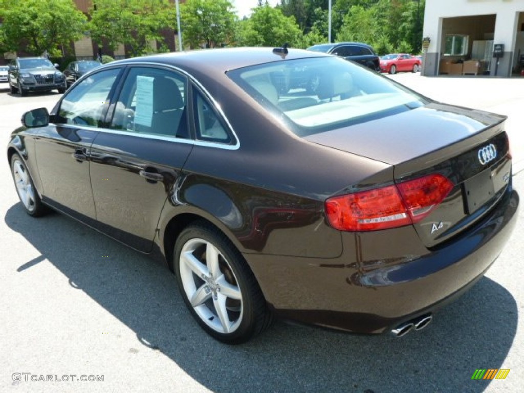 2011 A4 2.0T quattro Sedan - Teak Brown Metallic / Cardamom Beige photo #3