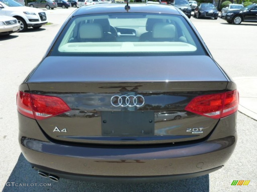 2011 A4 2.0T quattro Sedan - Teak Brown Metallic / Cardamom Beige photo #4