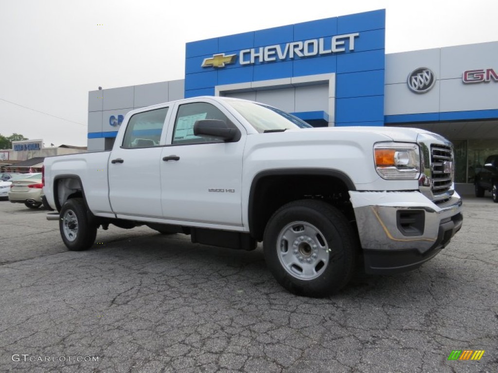 2015 Sierra 2500HD Crew Cab - Summit White / Jet Black/Dark Ash photo #1