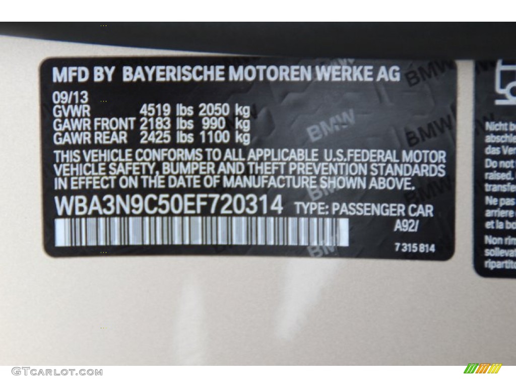 2014 4 Series Color Code A92 for Orion Silver Metallic Photo #95274365