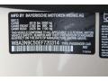 A92: Orion Silver Metallic 2014 BMW 4 Series 428i xDrive Coupe Color Code