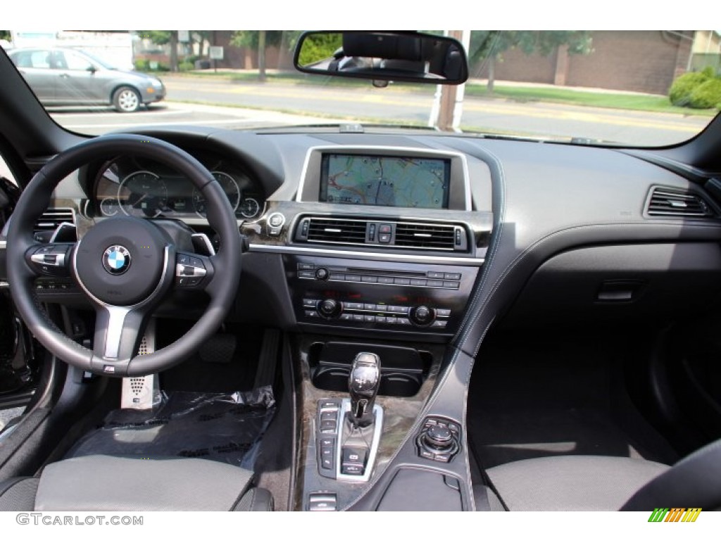 2014 BMW 6 Series 650i xDrive Convertible Black Dashboard Photo #95274664