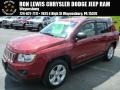 2012 Deep Cherry Red Crystal Pearl Jeep Compass Sport 4x4  photo #1