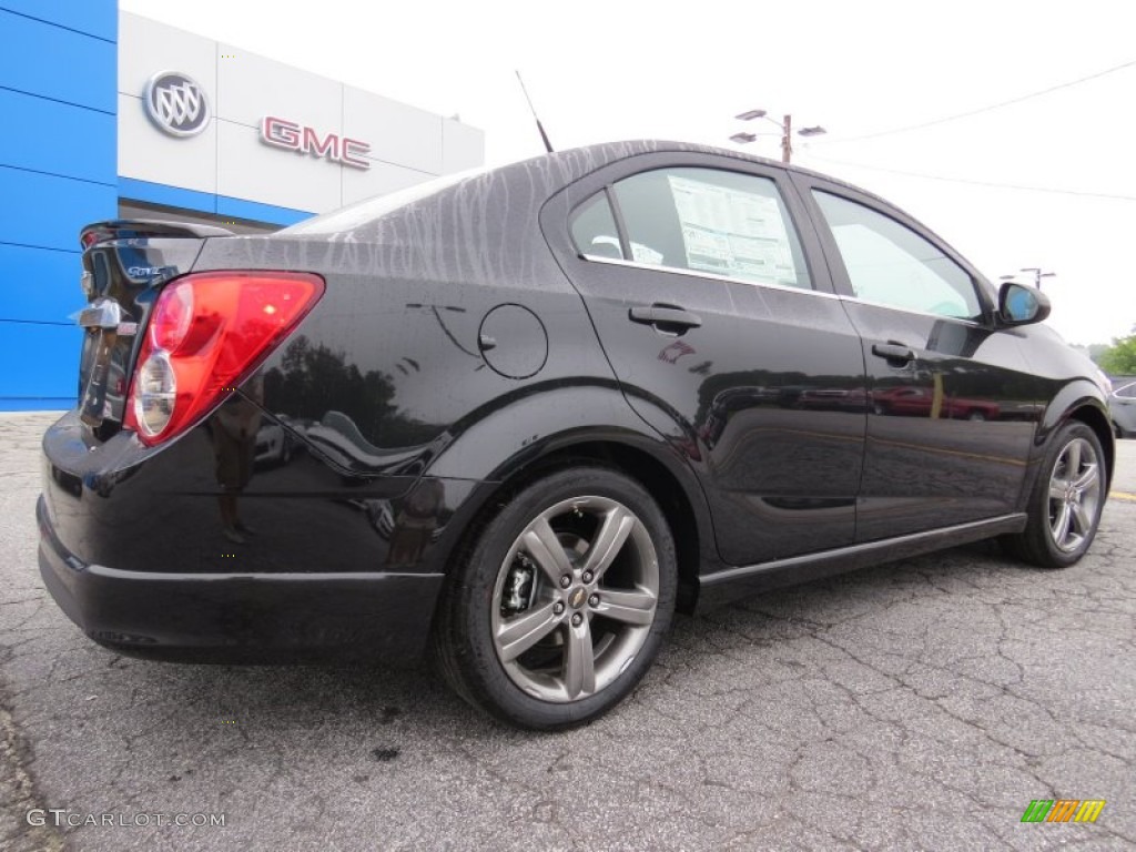Black Granite Metallic 2014 Chevrolet Sonic RS Sedan Exterior Photo #95275074