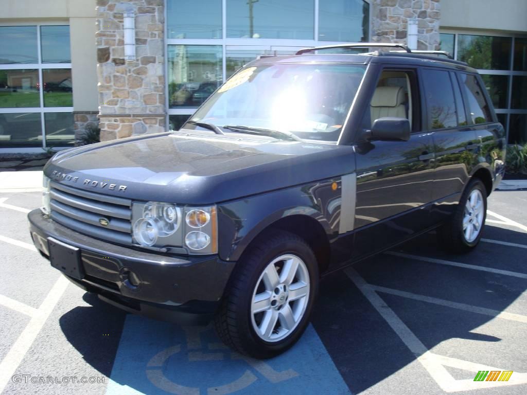 2004 Range Rover HSE - Adriatic Blue Metallic / Parchment/Navy photo #2