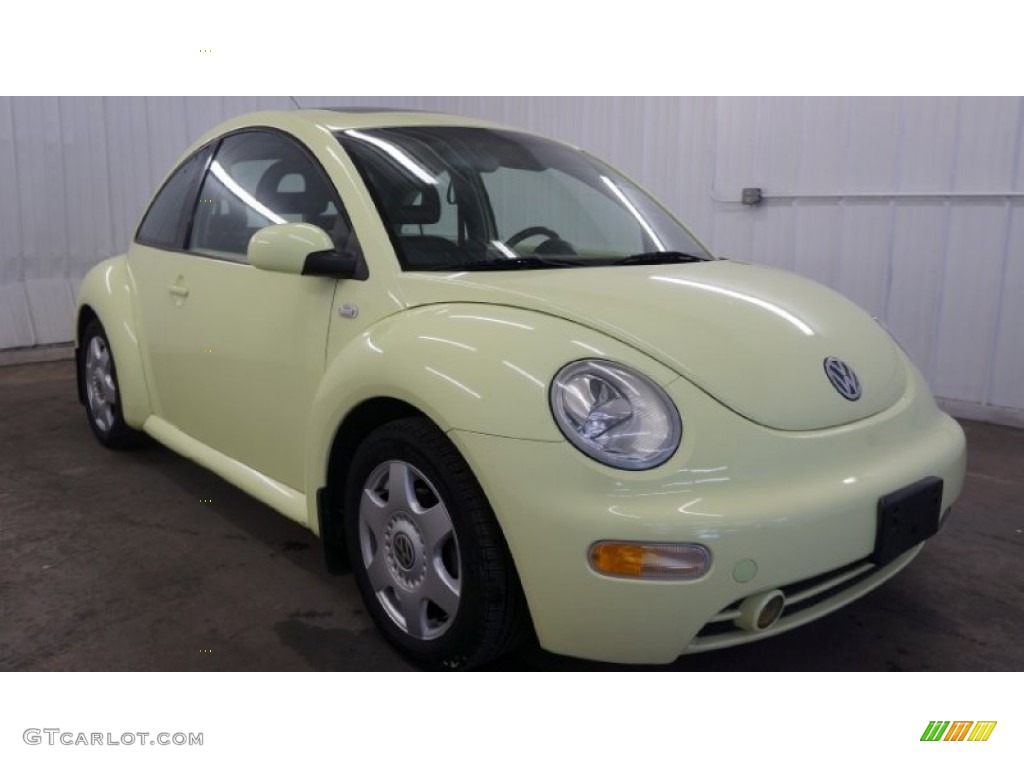 2001 New Beetle GLS Coupe - Yellow / Black photo #14