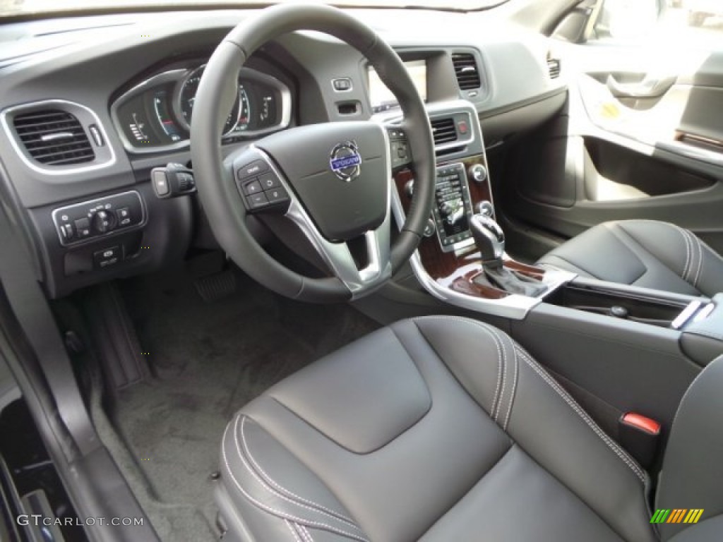 Off-Black Interior 2015 Volvo S60 T6 Drive-E Photo #95282034