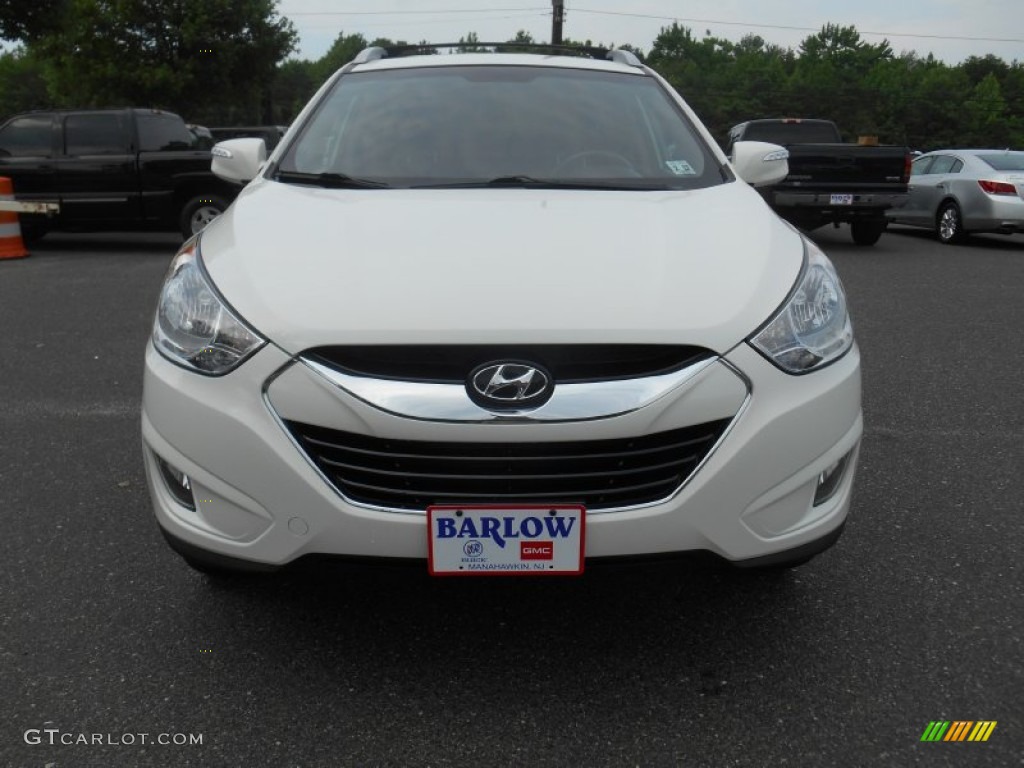 2012 Tucson Limited AWD - Cotton White / Taupe photo #2