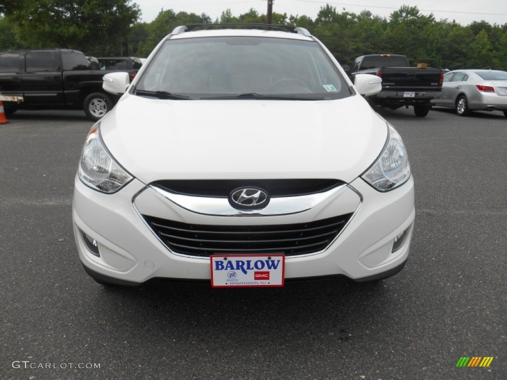 2012 Tucson Limited AWD - Cotton White / Taupe photo #3