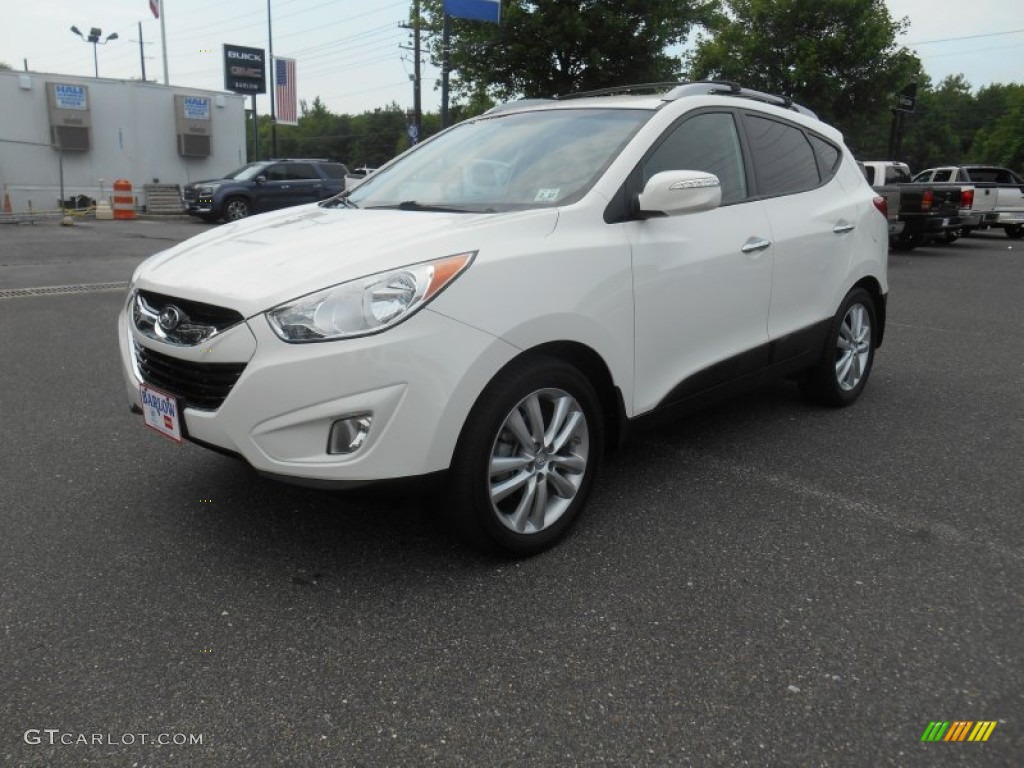 2012 Tucson Limited AWD - Cotton White / Taupe photo #4