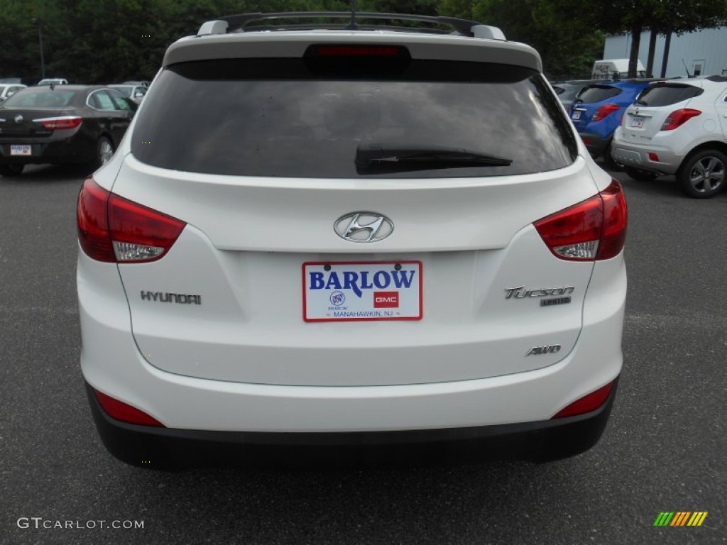 2012 Tucson Limited AWD - Cotton White / Taupe photo #6