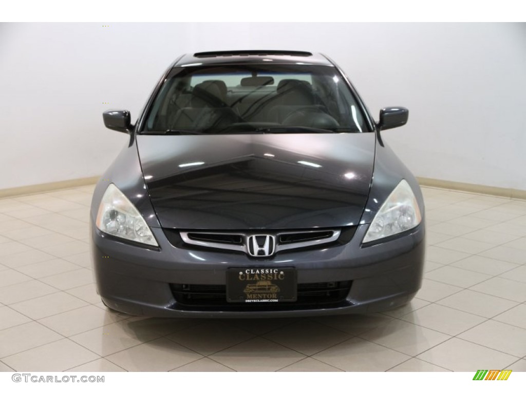 2005 Accord EX Sedan - Graphite Pearl / Gray photo #2