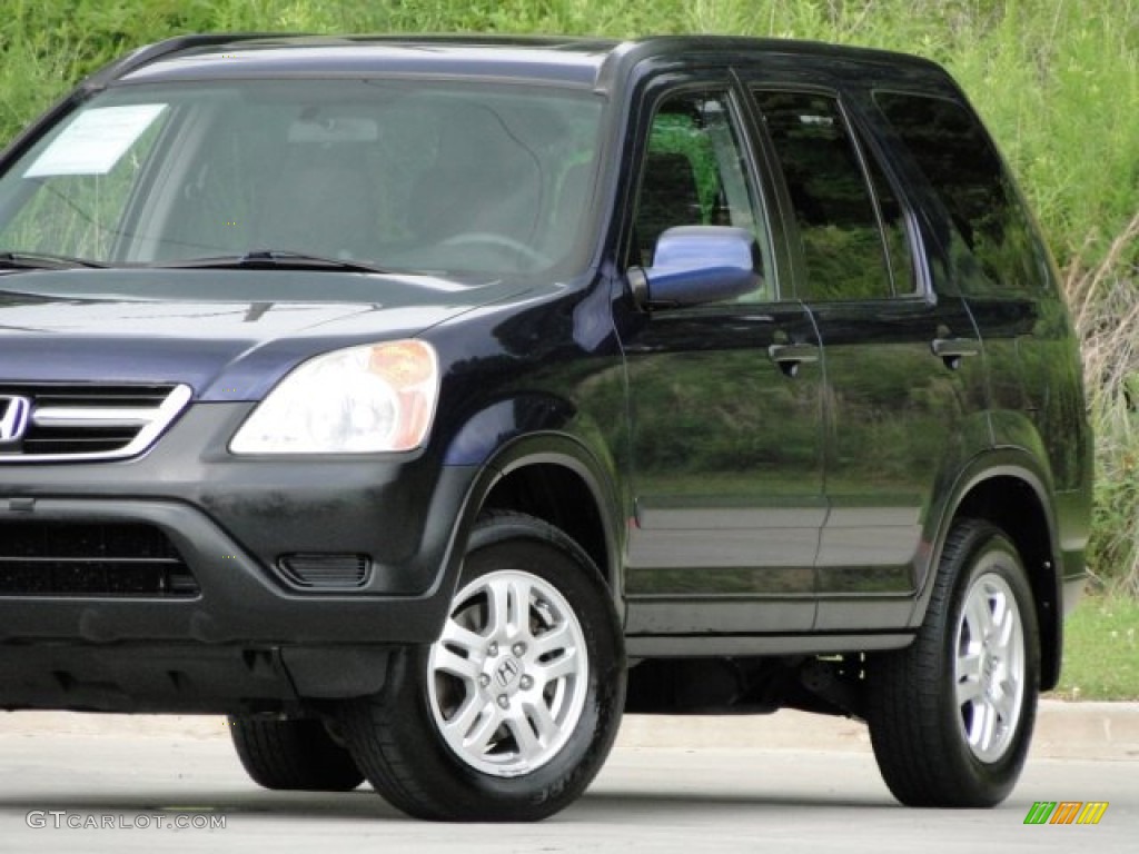 2004 CR-V EX 4WD - Eternal Blue Pearl / Black photo #17