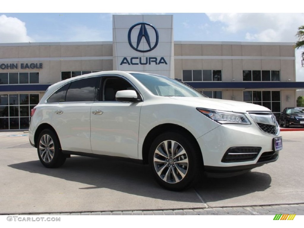 2015 MDX Technology - White Diamond Pearl / Graystone photo #1