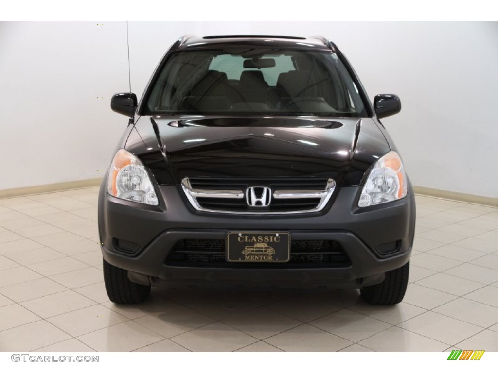 2002 CR-V EX 4WD - Nighthawk Black Pearl / Black photo #2