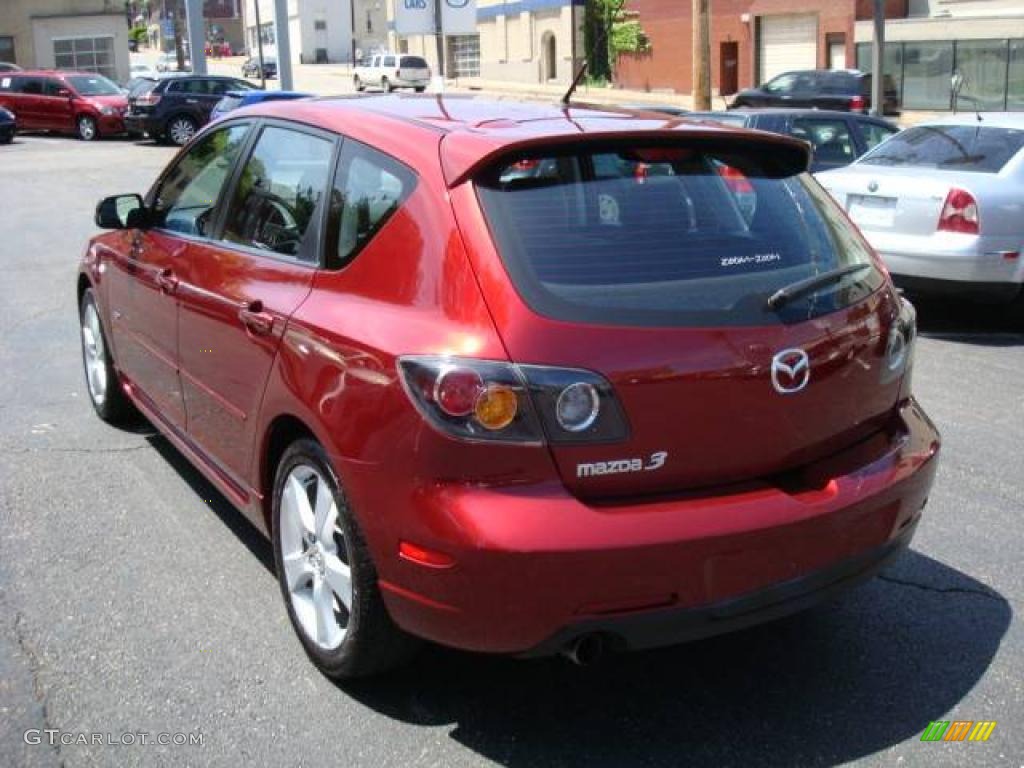 2006 MAZDA3 s Touring Hatchback - Copper Red Mica / Black/Red photo #3
