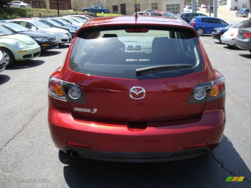 2006 MAZDA3 s Touring Hatchback - Copper Red Mica / Black/Red photo #4