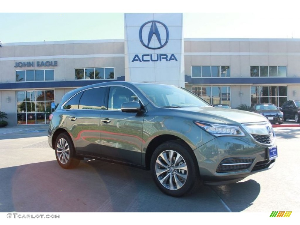 2015 MDX Technology - Forest Mist Metallic / Graystone photo #1